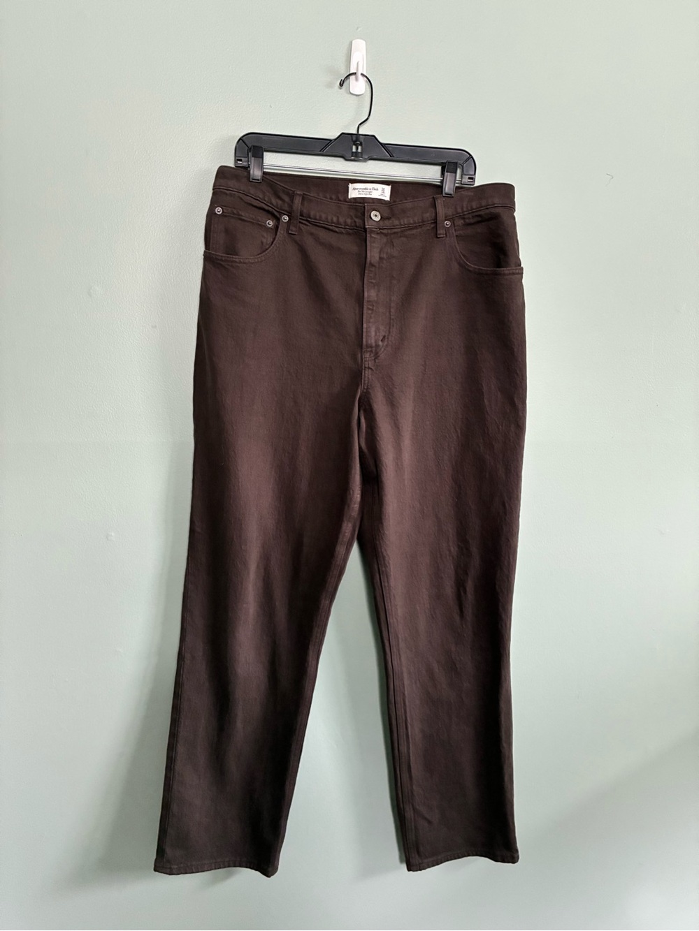 Abercrombie & Fitch Women Sz32/14 Brown 90s Straight Ultra High Rise Jeans Pants
